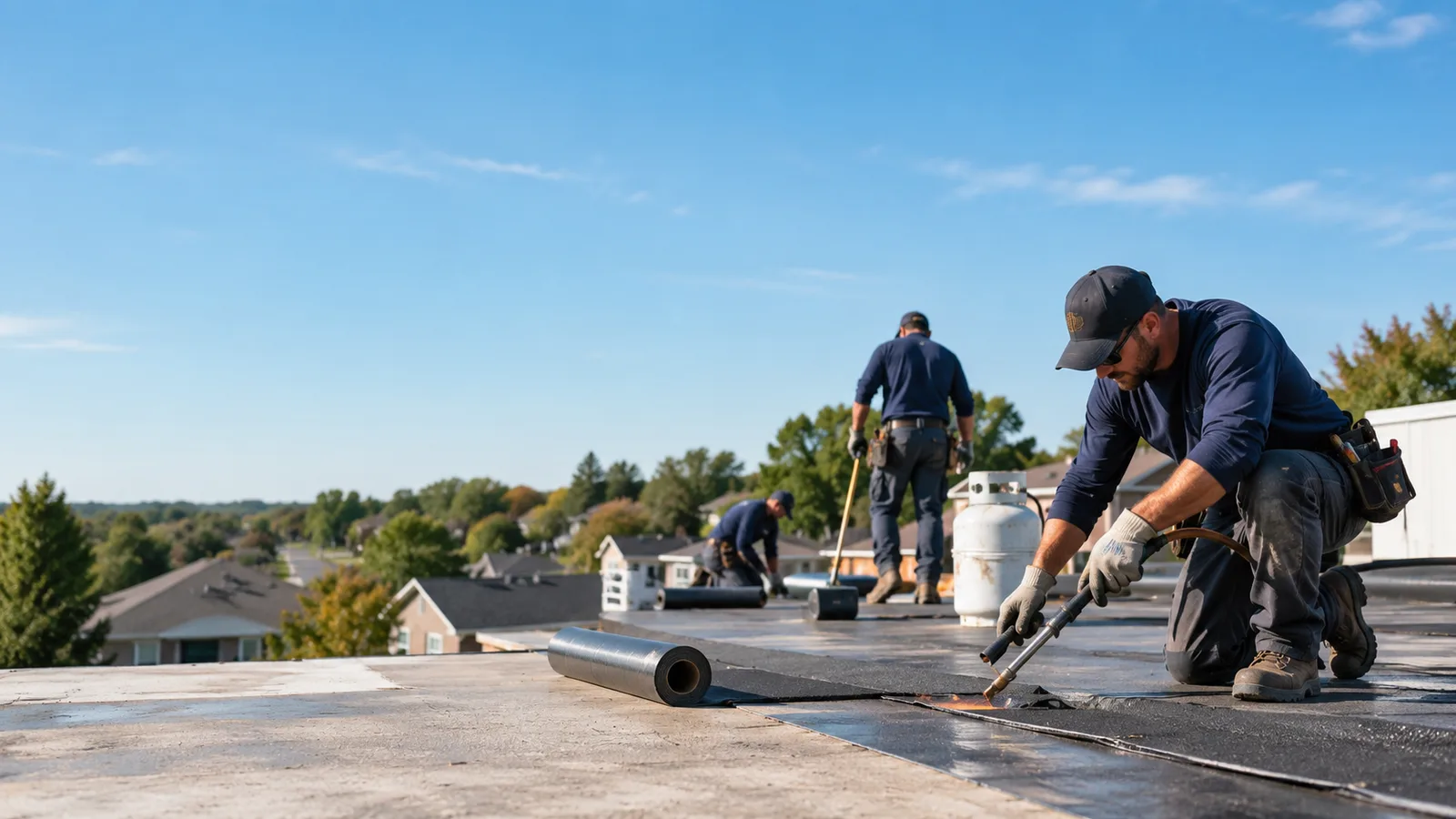Flat Roof Leak Repair providers in Timewell, IL